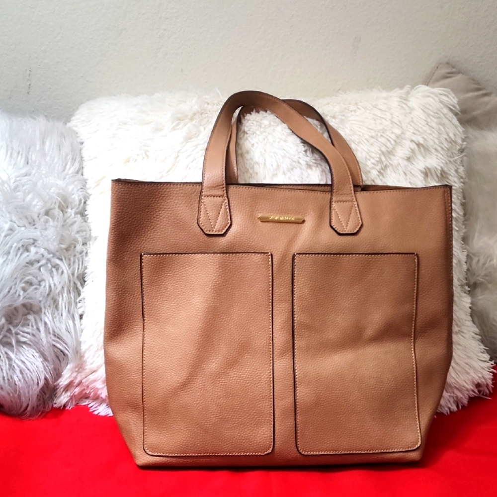 Tan Steve Madden Leather Tote Bag
